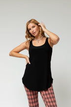 Black Jersey Layering Cami