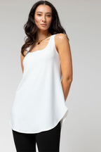 White Jersey Layering Cami