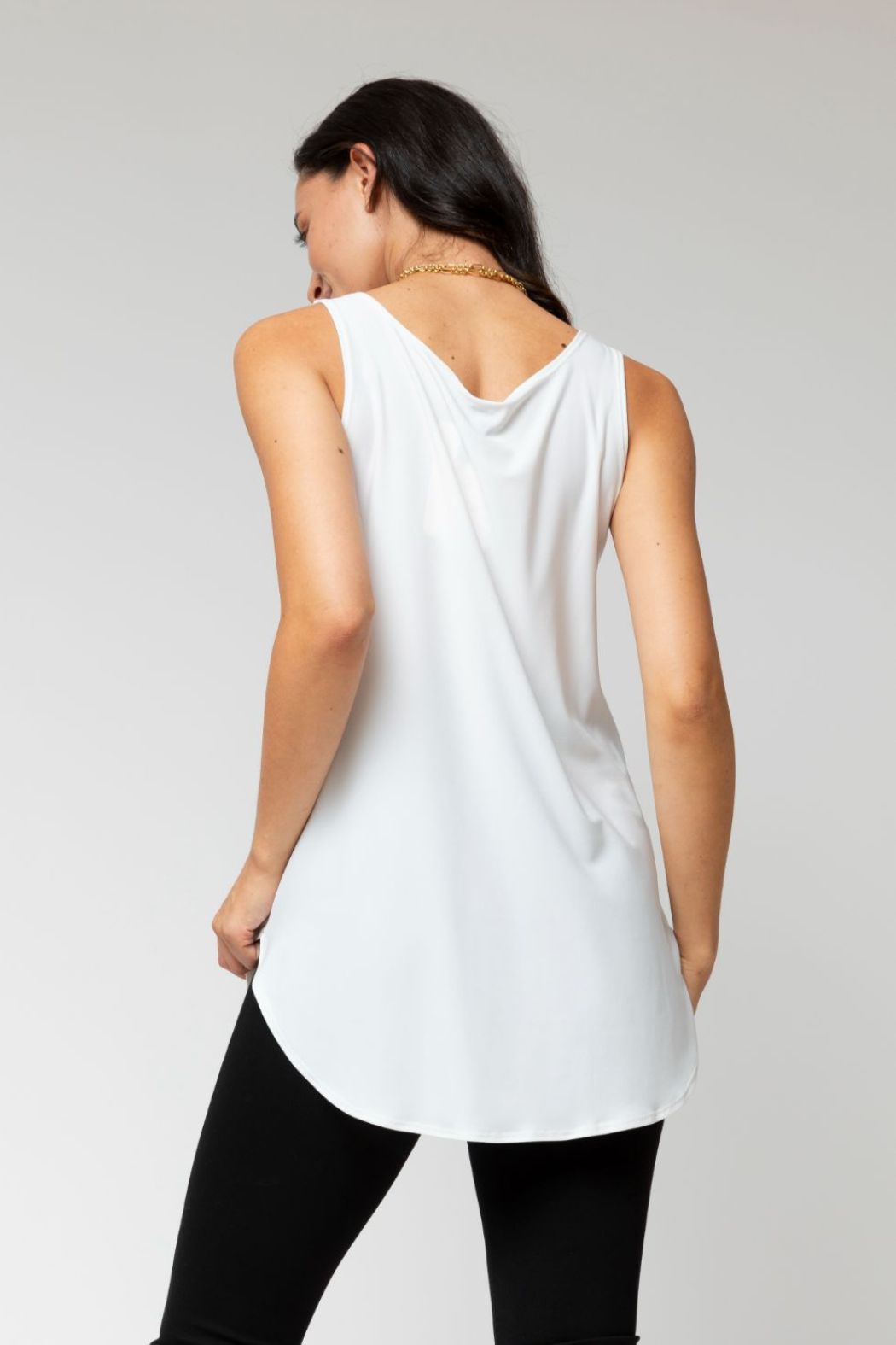 White Jersey Layering Cami