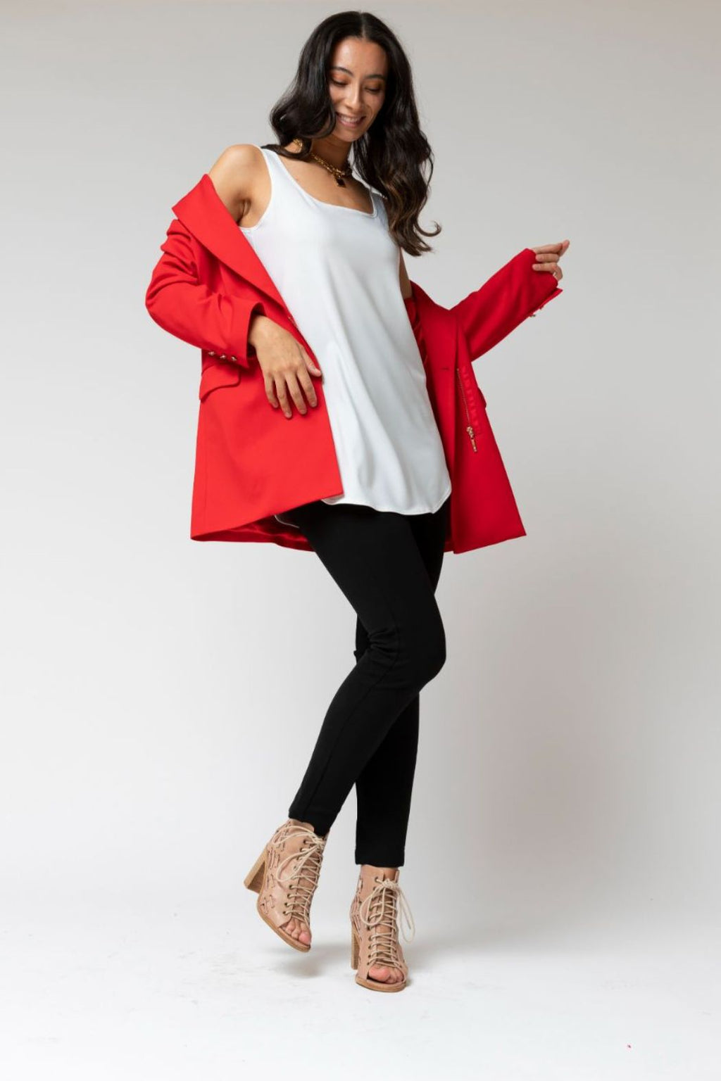 White Jersey Layering Cami