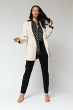 Black Easy Fit Ponte Pants