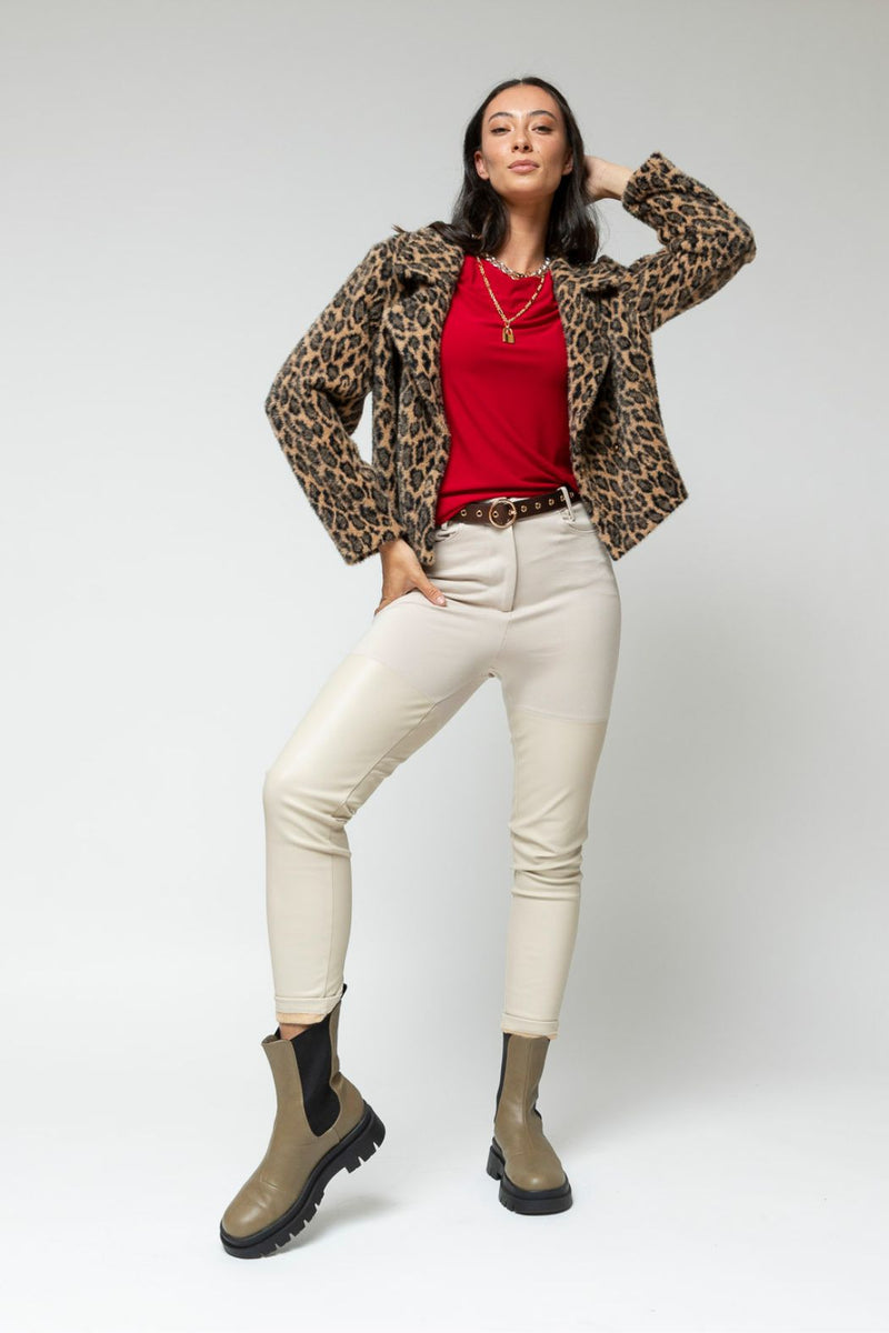 Flame Long Sleeve Contour Top - Sale