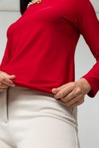 Flame Long Sleeve Contour Top - Sale