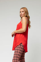 Red Silky Effortless Cami