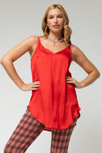 Red Silky Effortless Cami