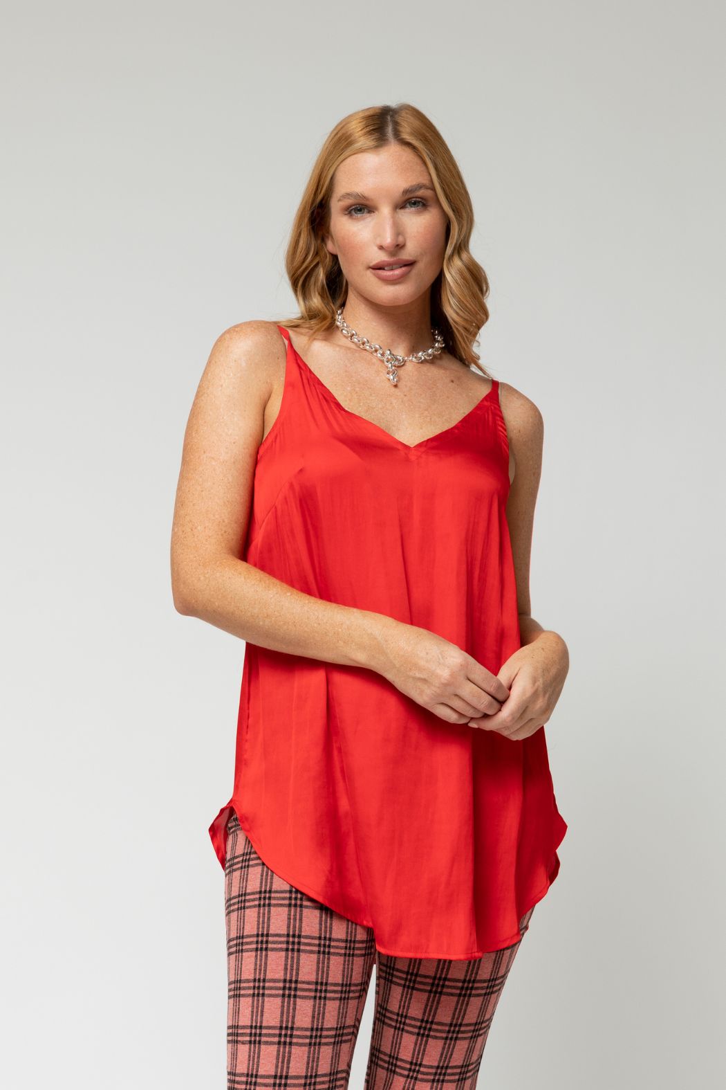 Red Silky Effortless Cami