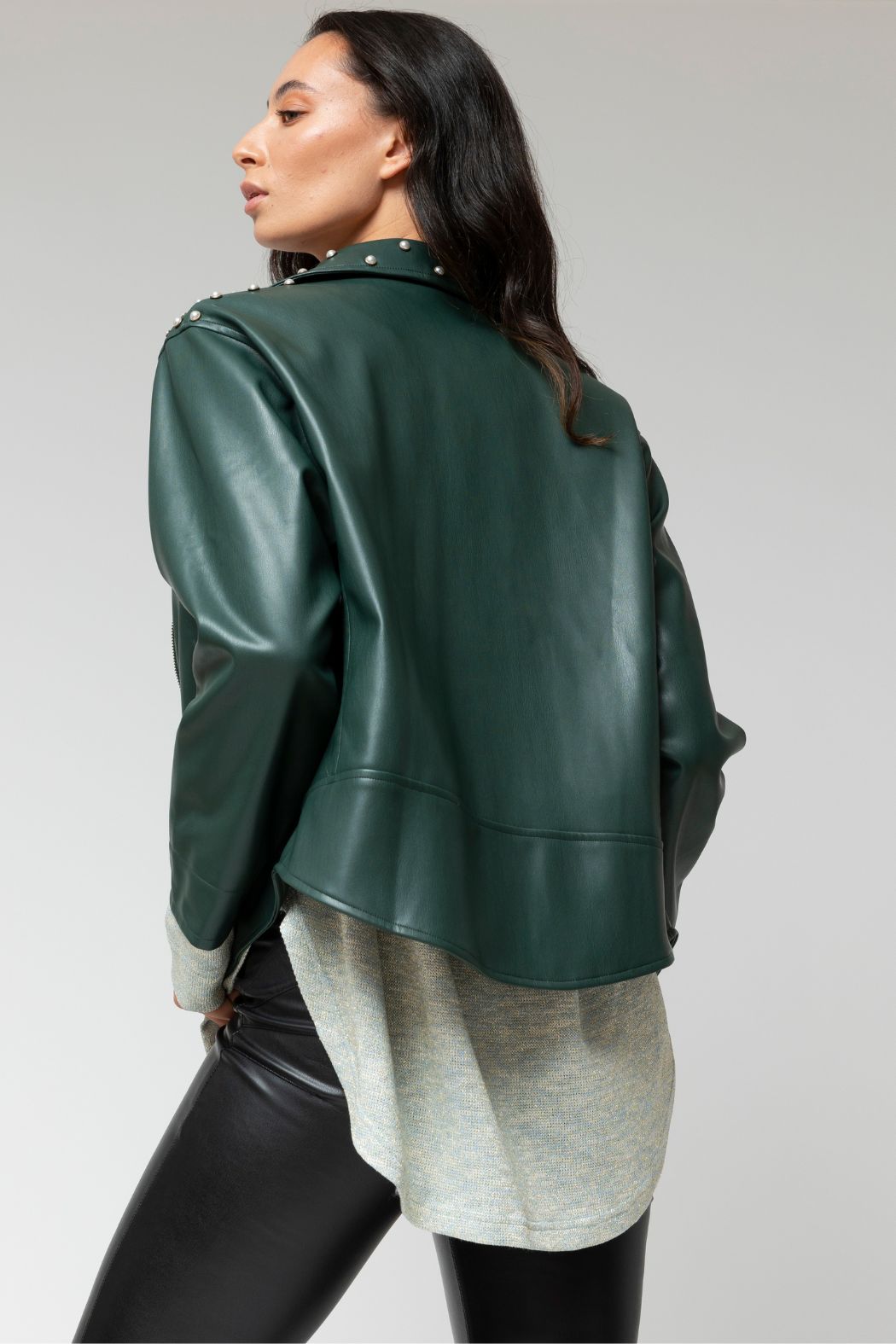 Forest Ultra Pearl Biker Jacket - Sale