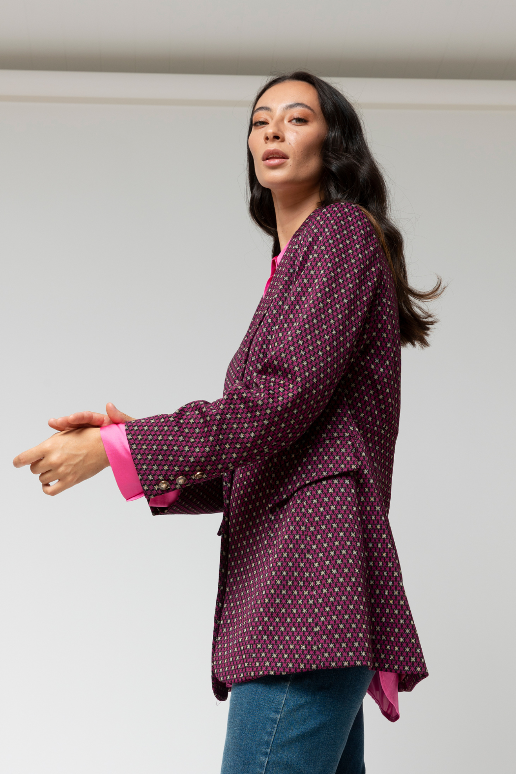 Dark Pink Star Mia Blazer - Sale