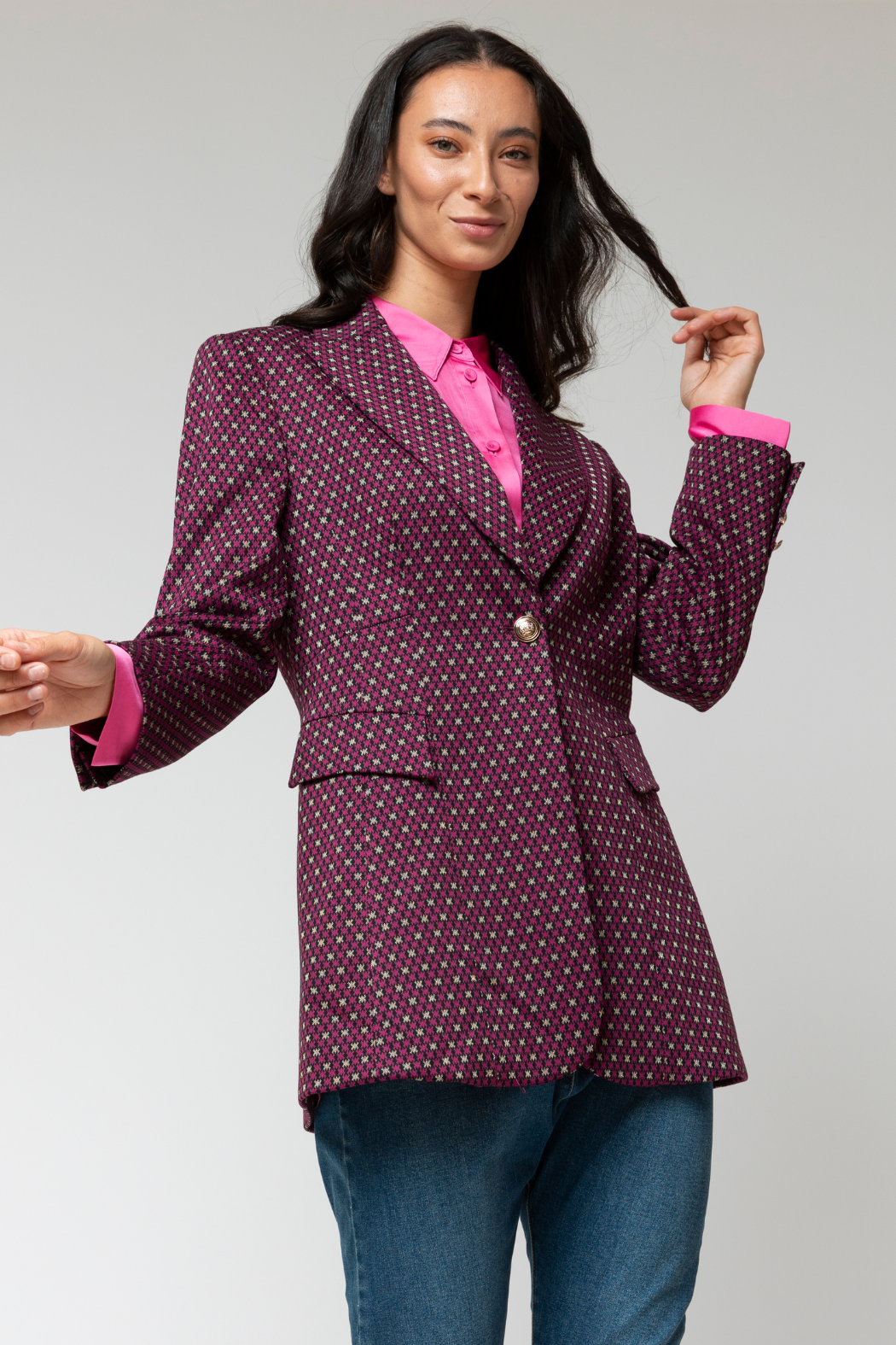 Dark Pink Star Mia Blazer - Sale