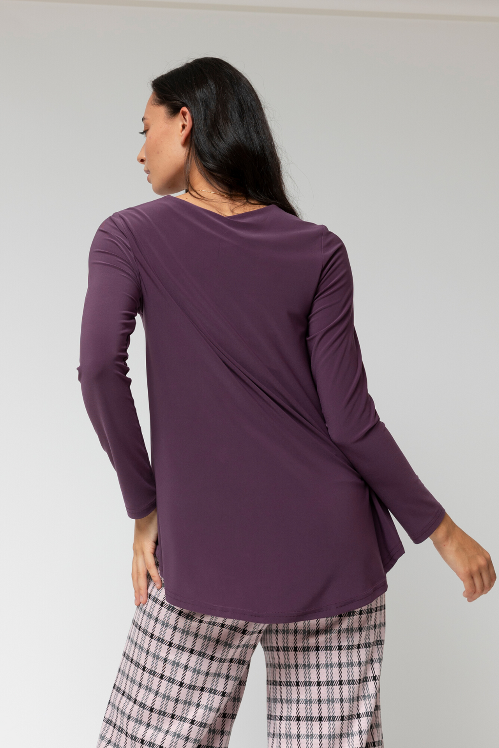 Plum Contour Bell Top - Sale
