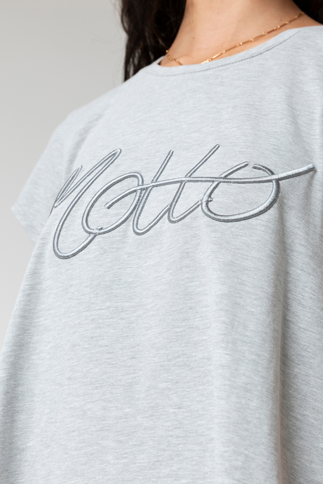 Marle Motto Embroidered Tee