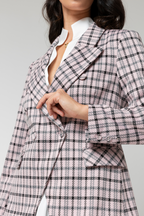 Pink Check Sisca Blazer