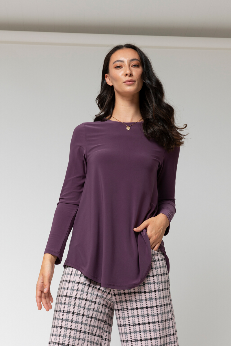 Plum Contour Bell Top - Sale