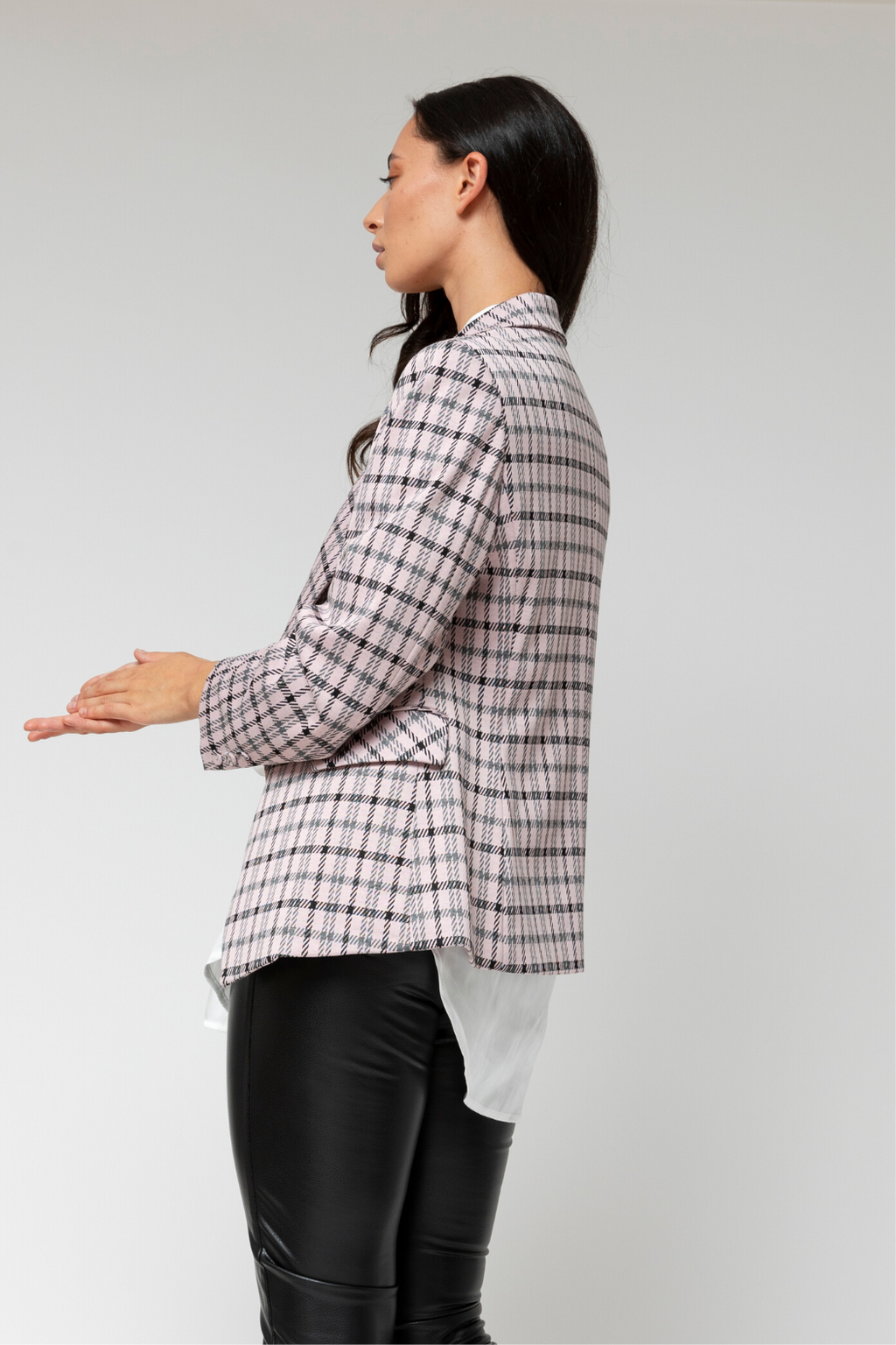 Pink Check Sisca Blazer
