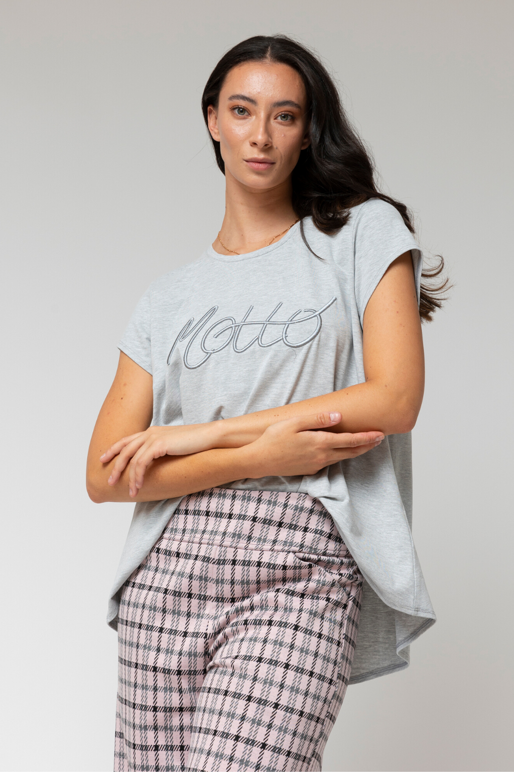 Marle Motto Embroidered Tee