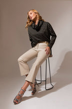 Ivory Ultra Crop Flare - Sale