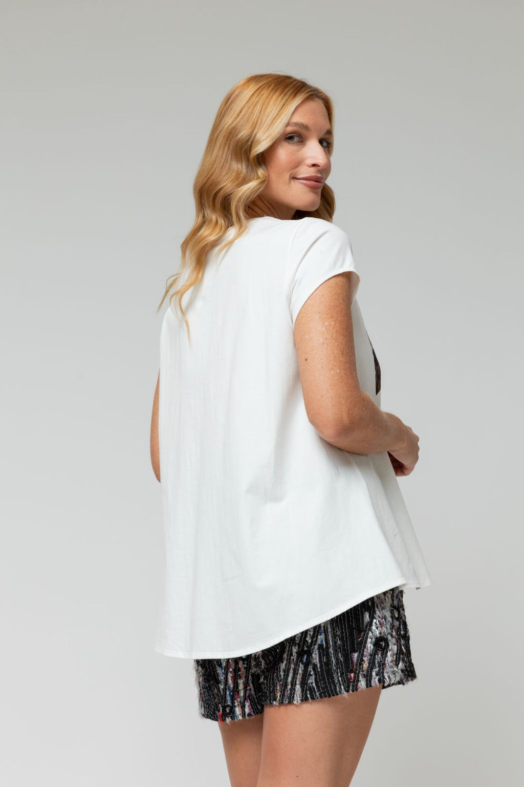 White Double Your Power Tee