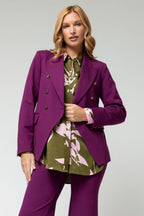 Purple Ponte Sisca Blazer