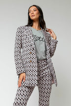 Black Pink Classic Double Breasted Blazer - Sale