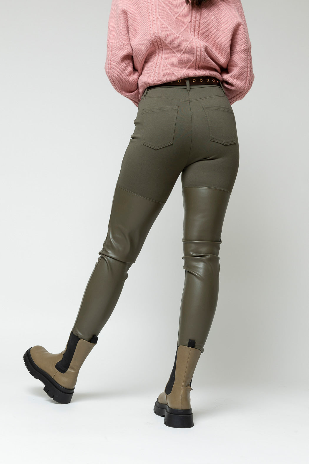 Khaki Ultra Spliced Pants - Final Sale