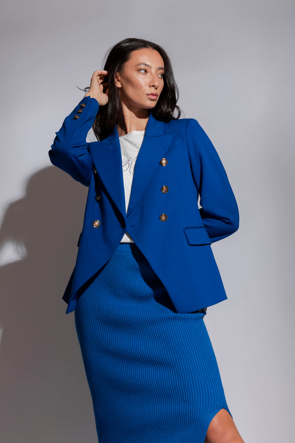 Deep Cobalt Ponte Sisca Blazer - Sale