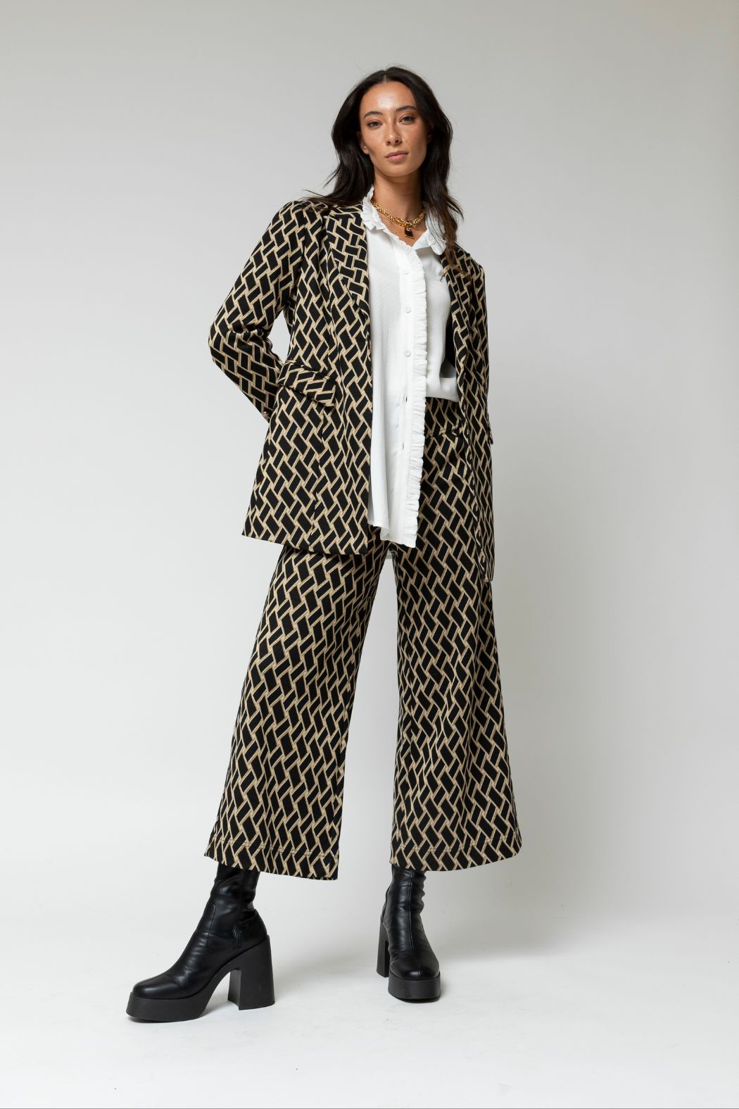 Black Deco Jet Ponte Culotte