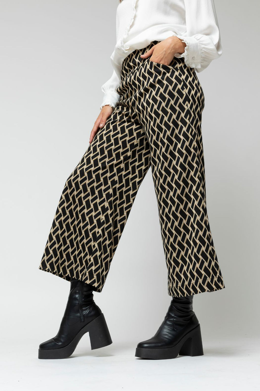 Black Deco Jet Ponte Culotte