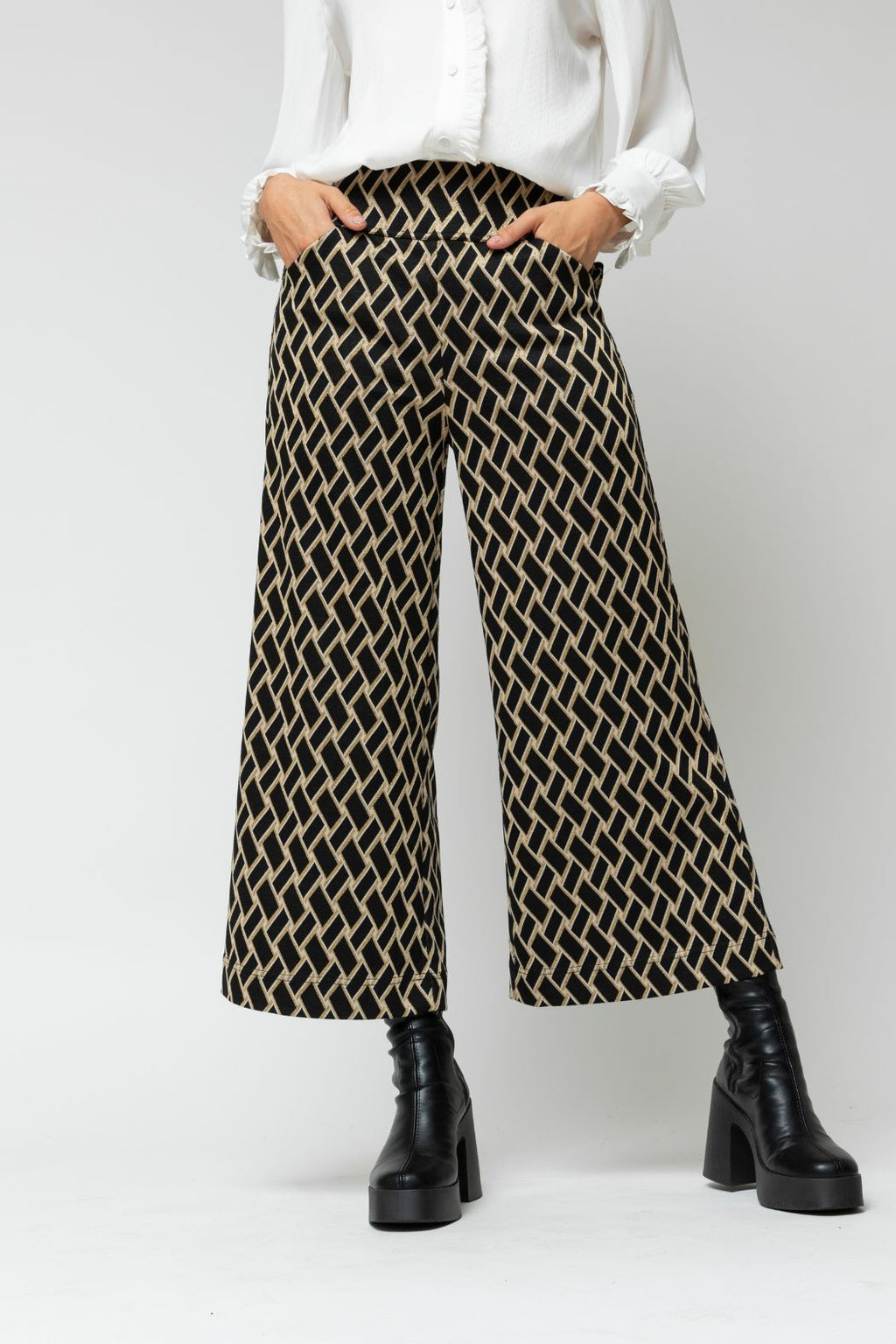 Black Deco Jet Ponte Culotte