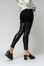 Black Ultra Spliced Ponte Pant - Final Sale