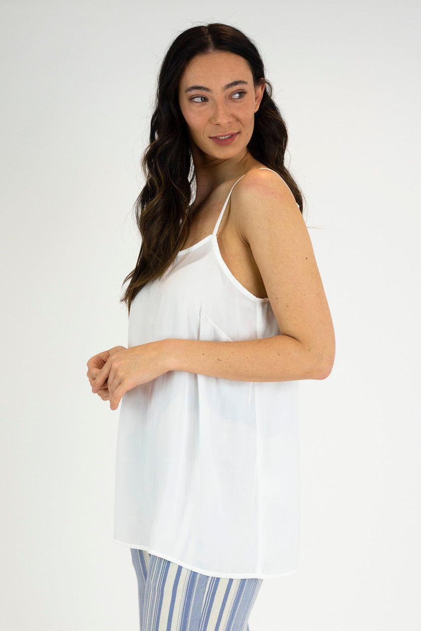 White Seta Lily Cami - FINAL SALE