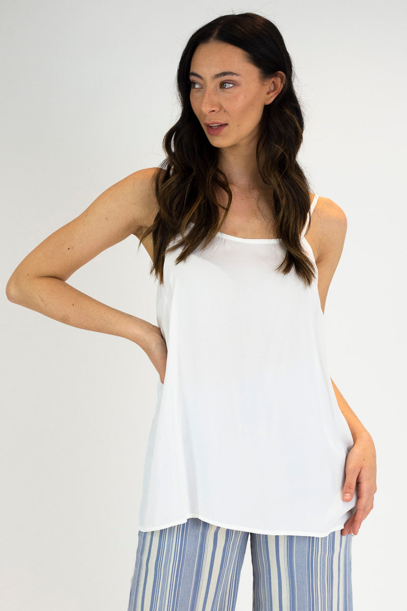 White Seta Lily Cami - FINAL SALE