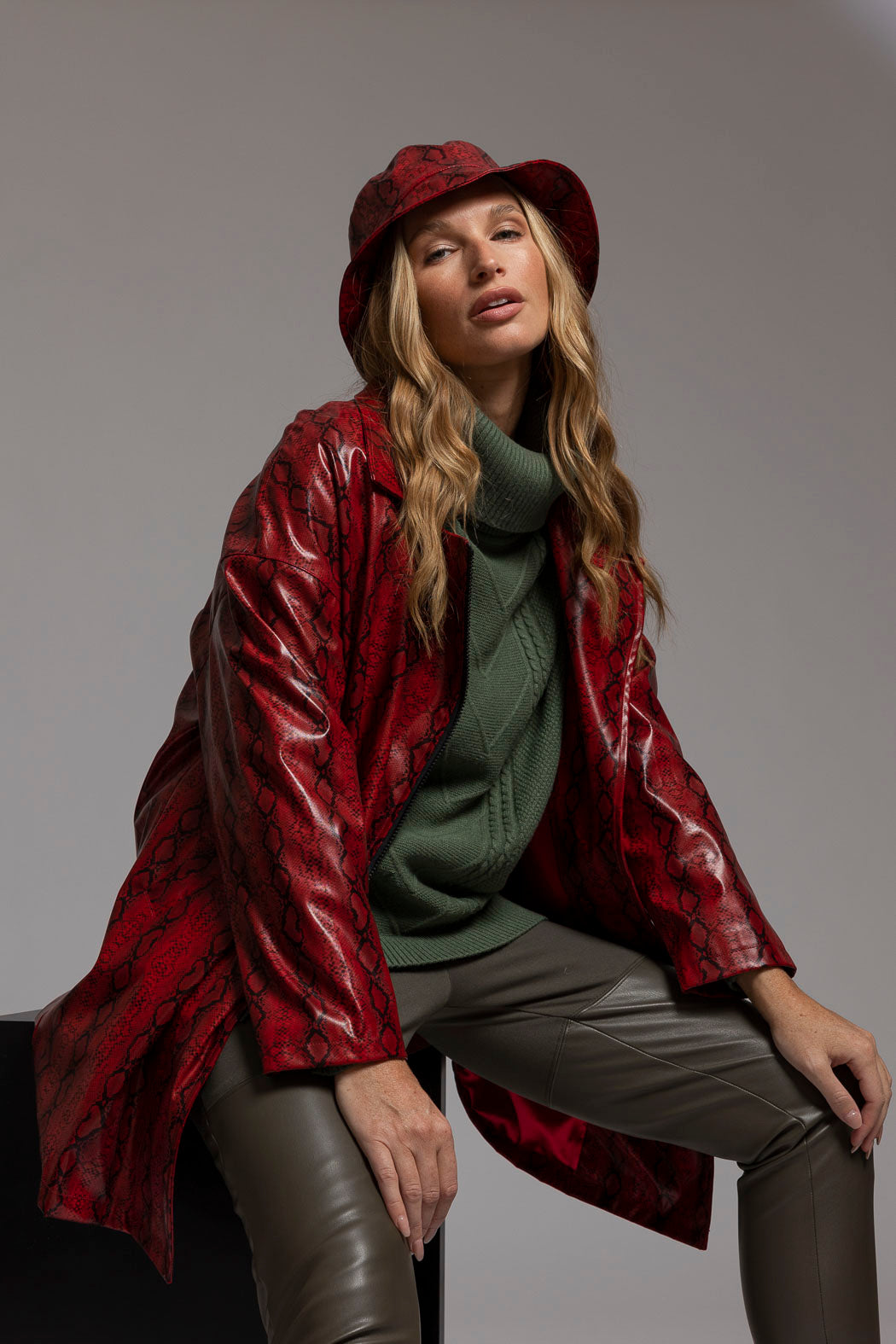 Red Snake Raincoat - Sale