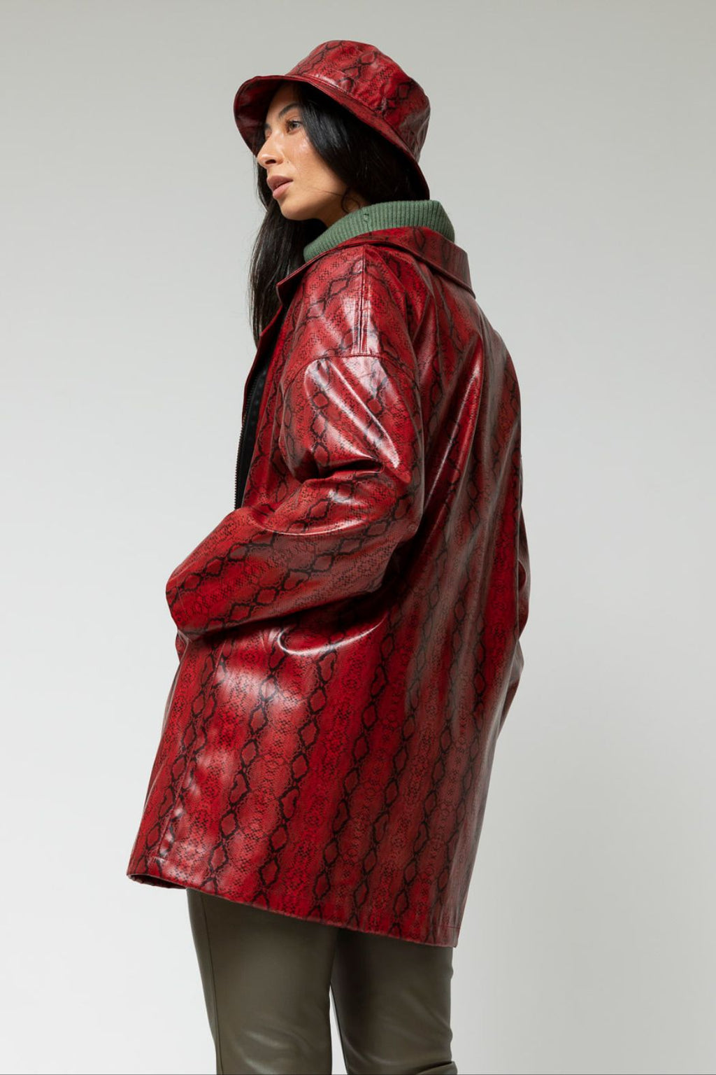 Red Snake Raincoat - Sale