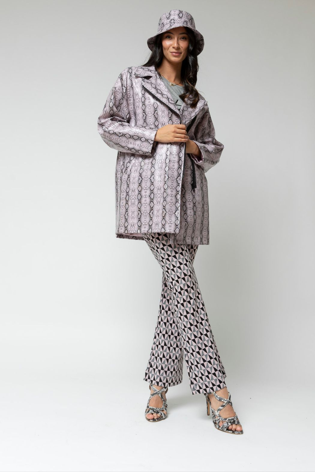 Lilac Snake Raincoat - Sale
