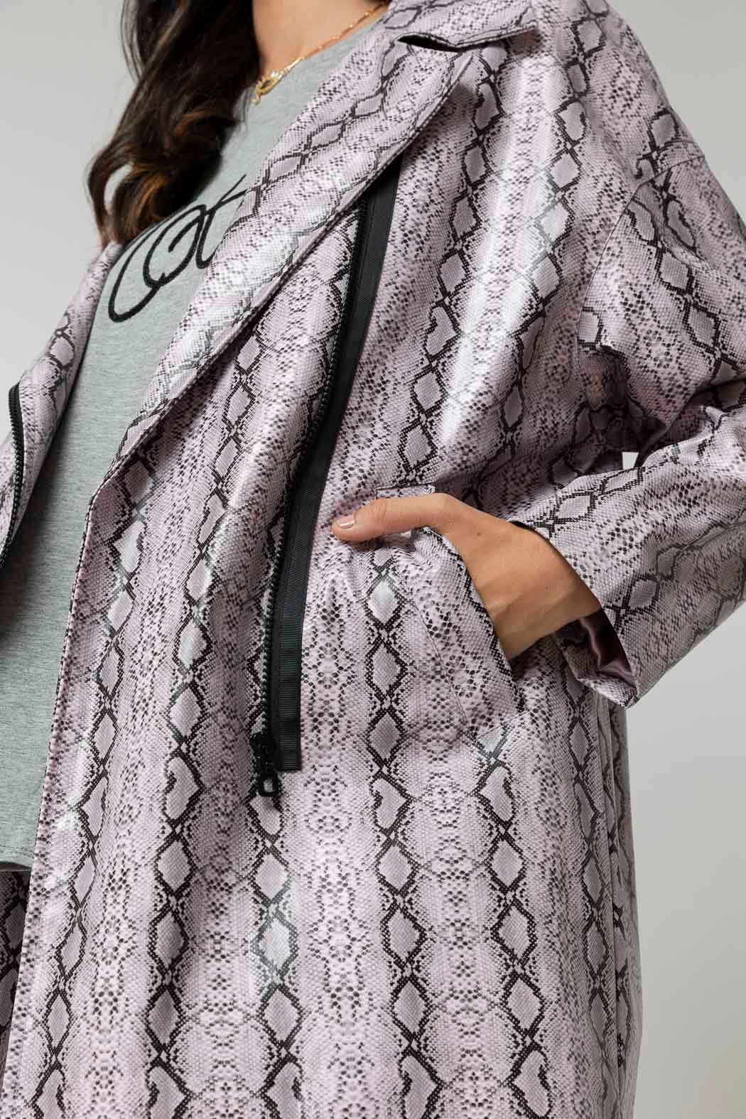 Lilac Snake Raincoat - Sale