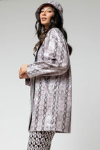 Lilac Snake Raincoat - Sale