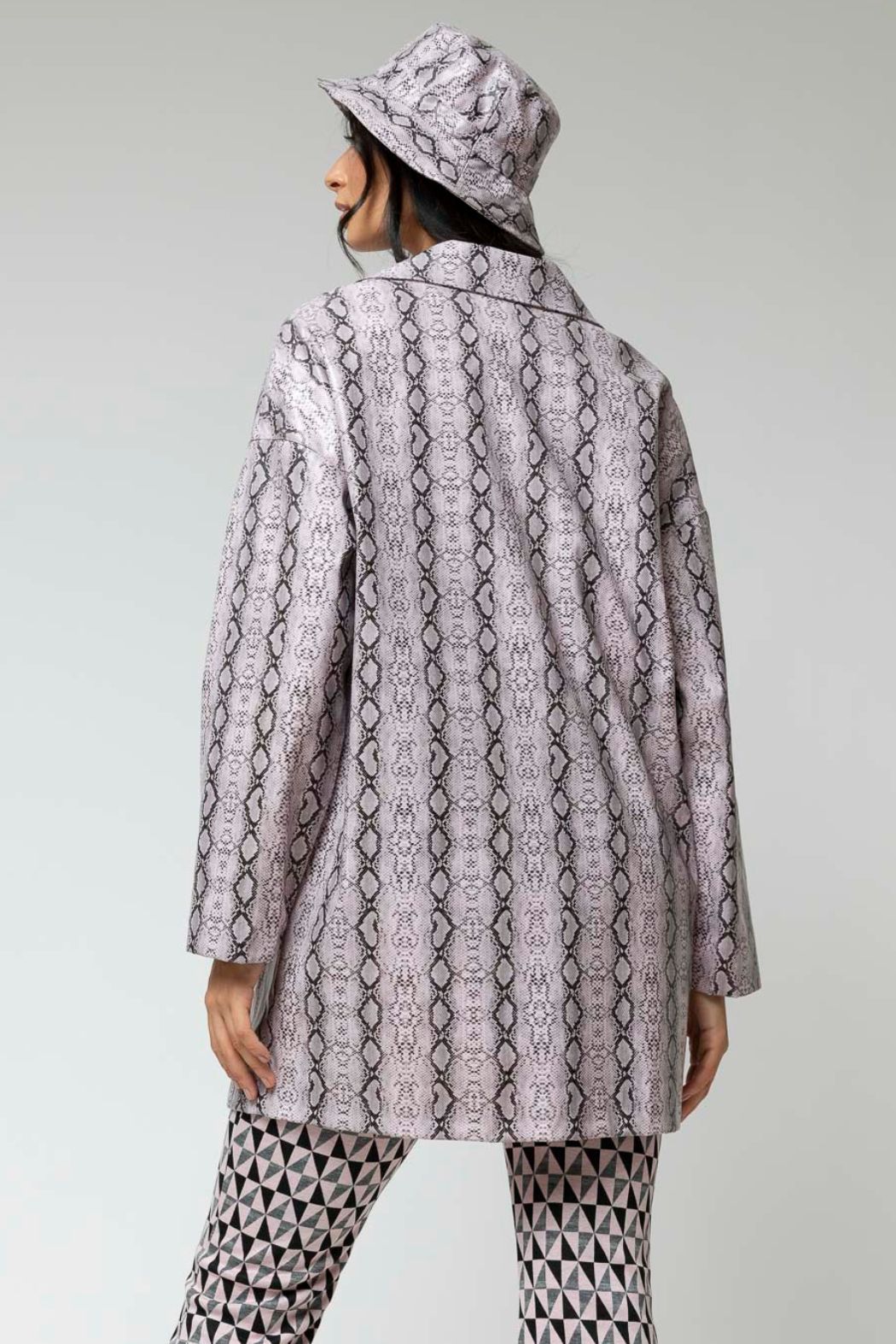 Lilac Snake Raincoat - Sale