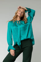 Turquoise Victorian Blouse - Sale