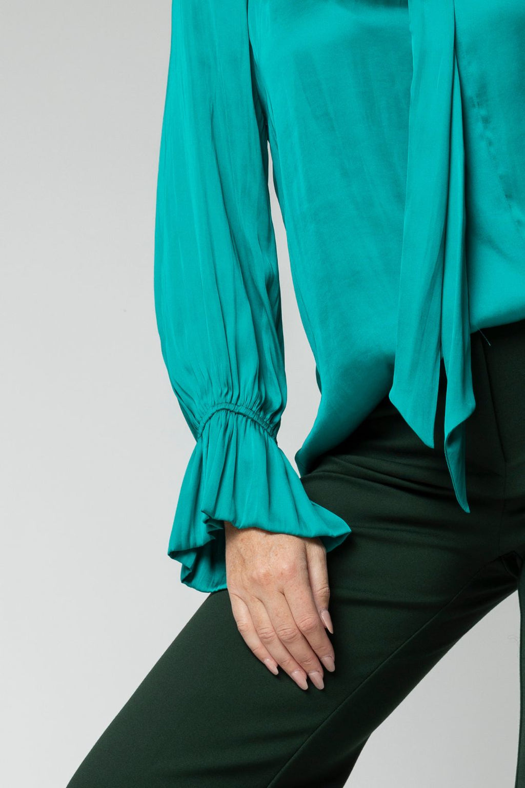 Turquoise Victorian Blouse - Sale