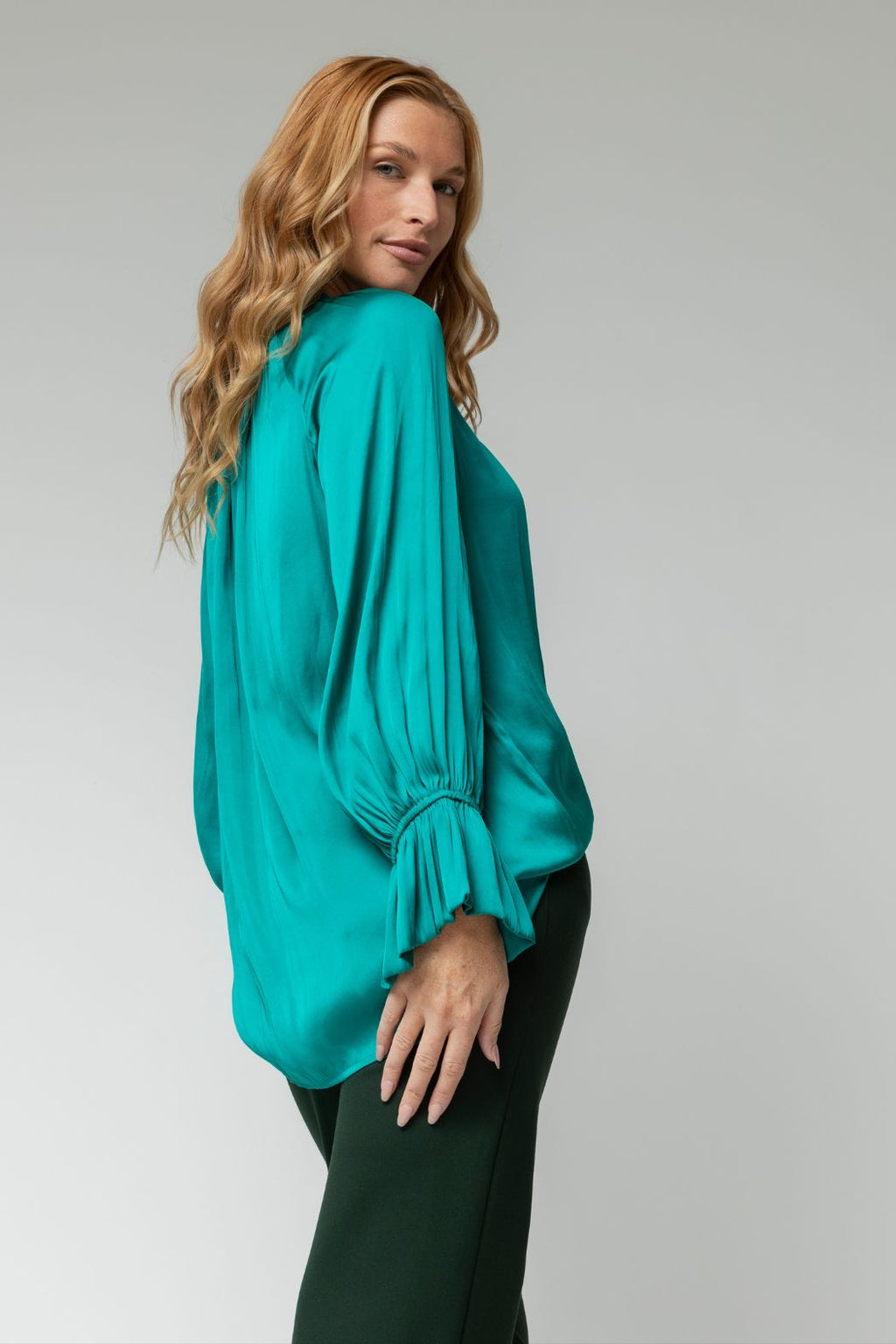 Turquoise Victorian Blouse - Sale