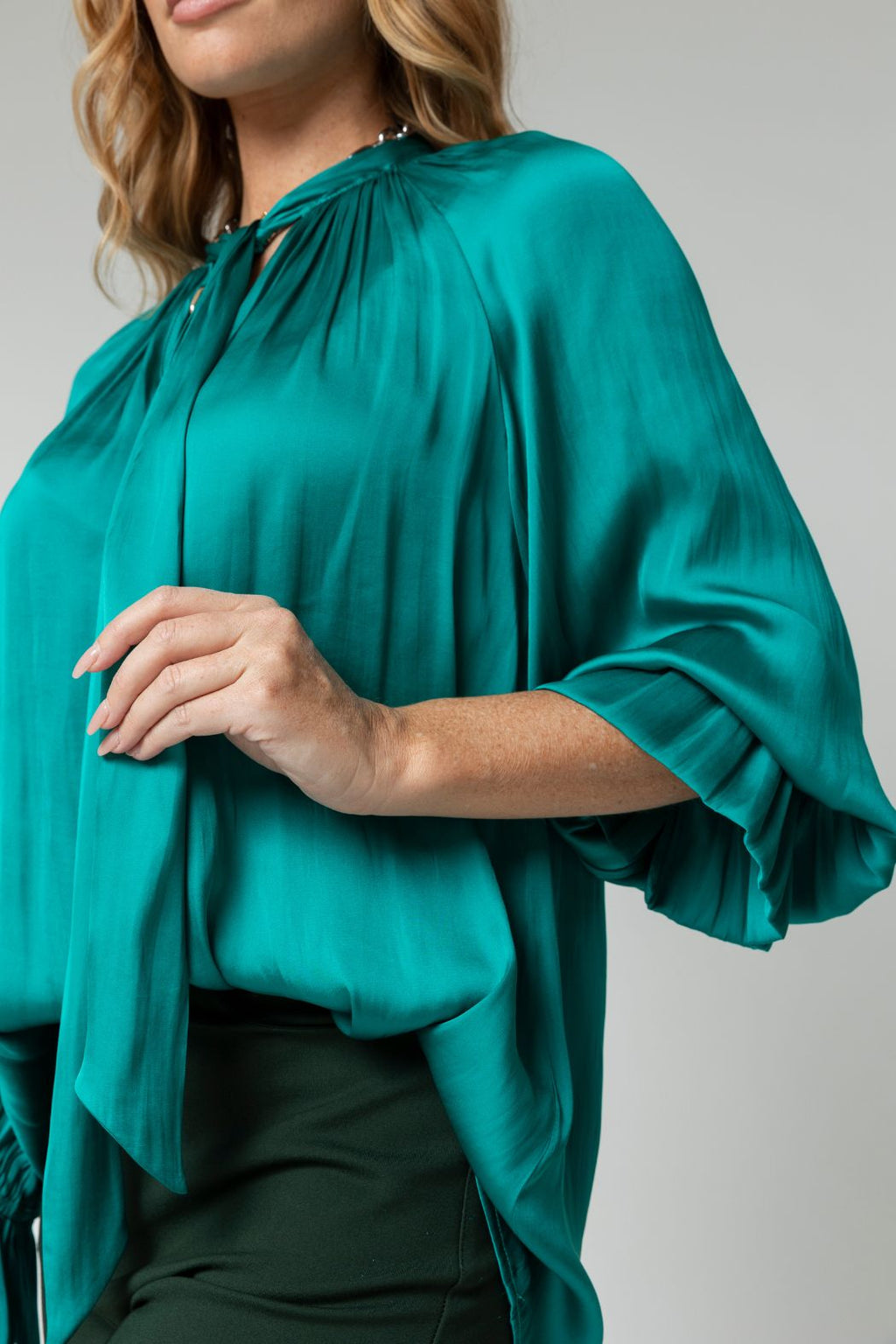 Turquoise Victorian Blouse - Sale
