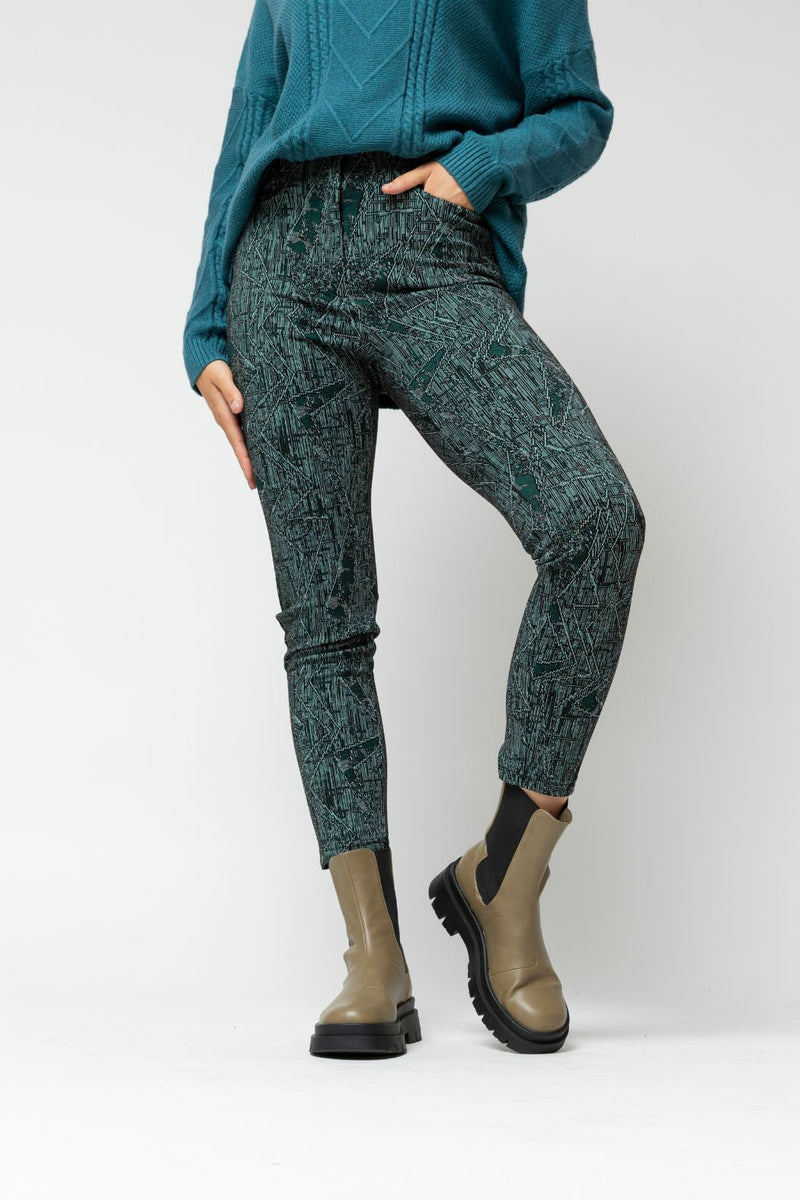 Jade Jacquard Slim Pant - Sale