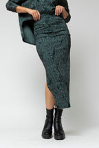 Jade Aztec Split Skirt - Final Sale