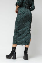 Jade Aztec Split Skirt - Final Sale