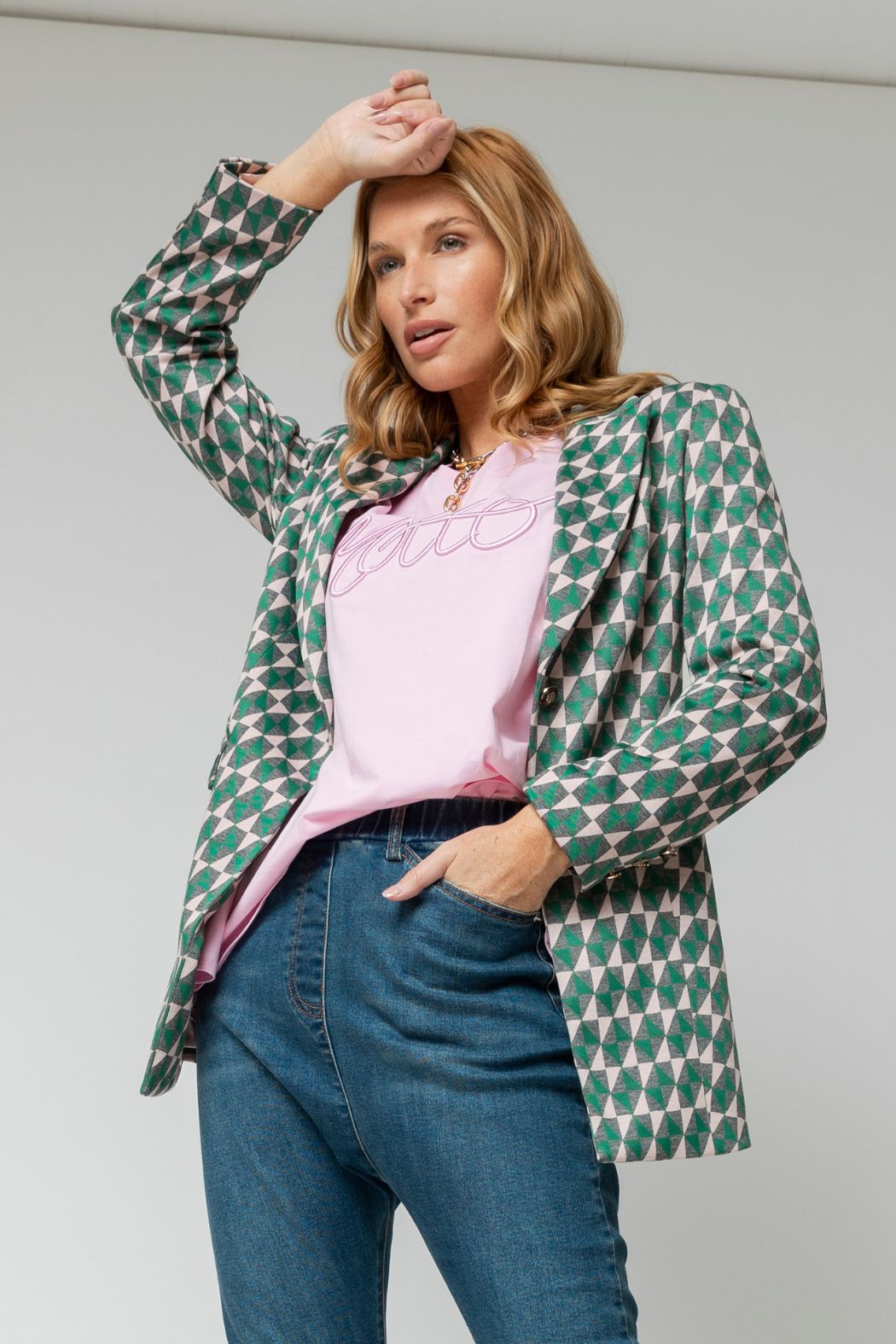 Pink Green Luna Blazer - Sale