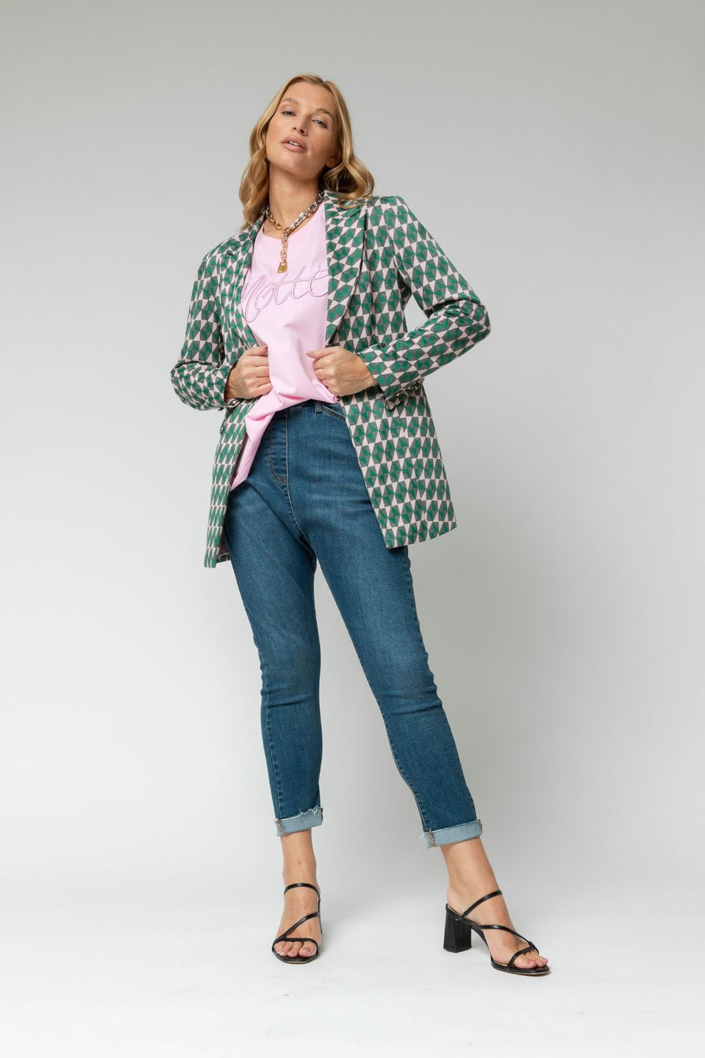 Pink Green Luna Blazer - Sale