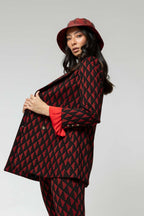 Black Red Bari Blazer