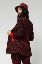 Black Red Bari Blazer