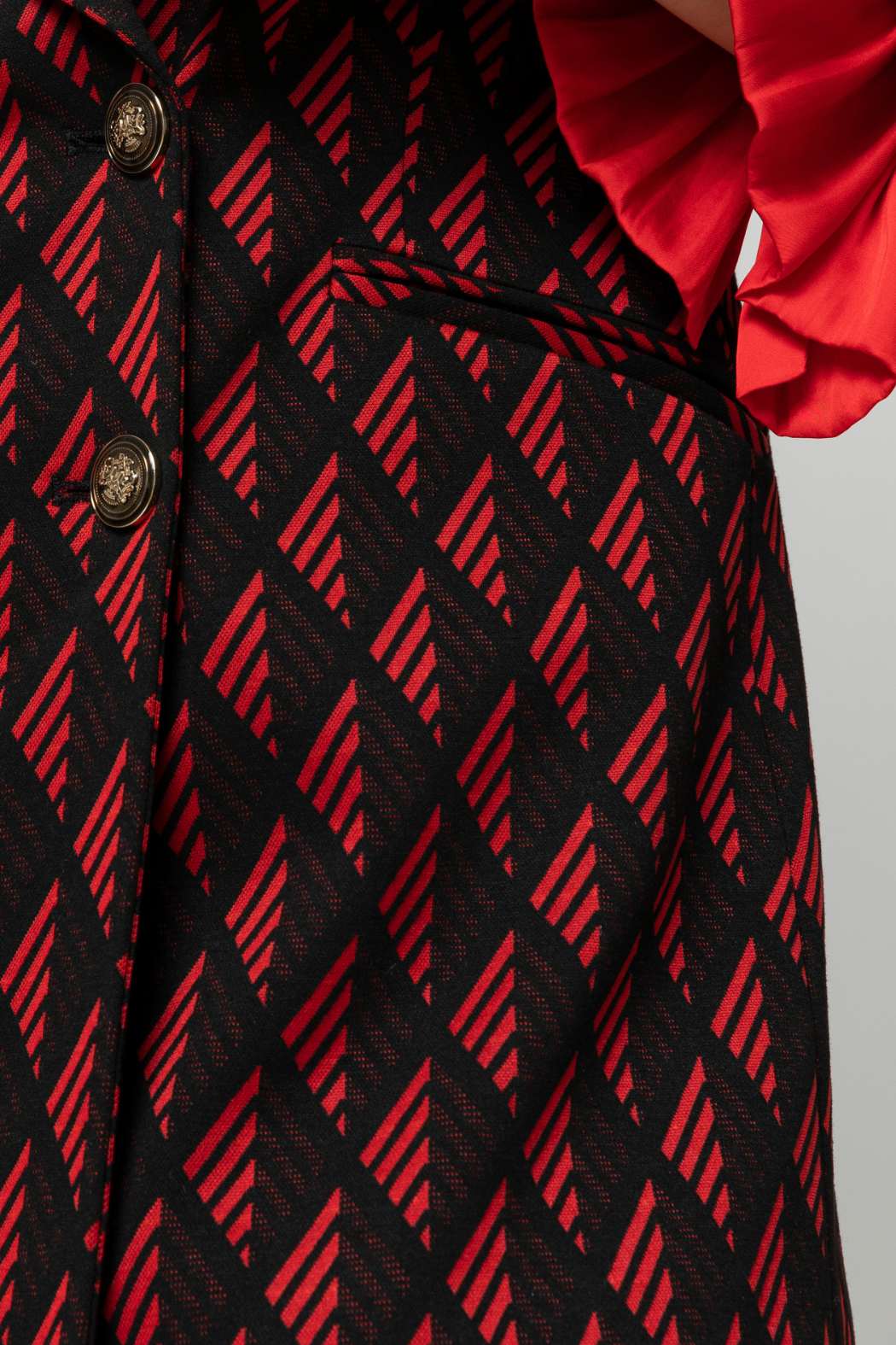 Black Red Bari Blazer