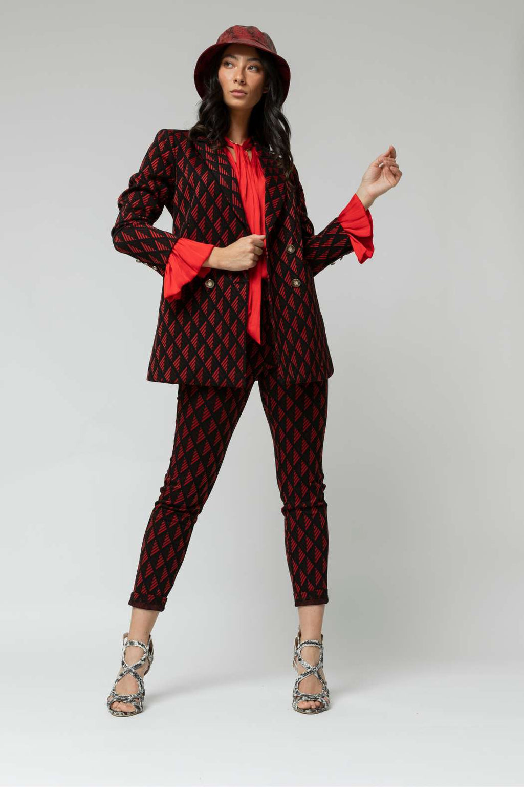 Red Victorian Blouse